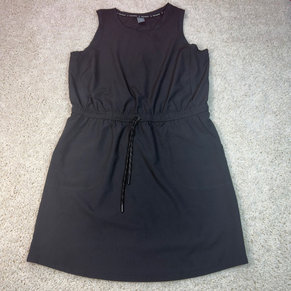 Free Country Active Dress Womens M Black Drawstring Waist Pockets Athleisure